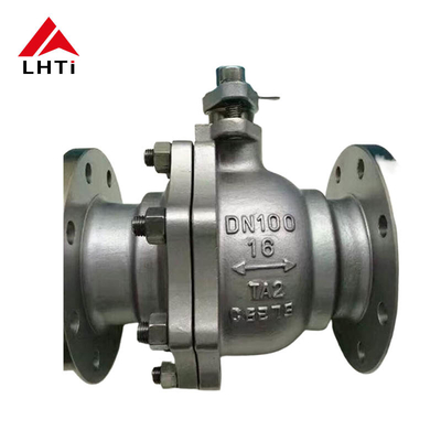 ভালো দাম Gr 2 ASME B16.34 টাইটানিয়াম বল ভালভ ফ্ল্যাঞ্জ ছাঁটাই টাইটানিয়াম বল জারা প্রতিরোধী 6 ইঞ্চি বল ভালভ অনলাইন
