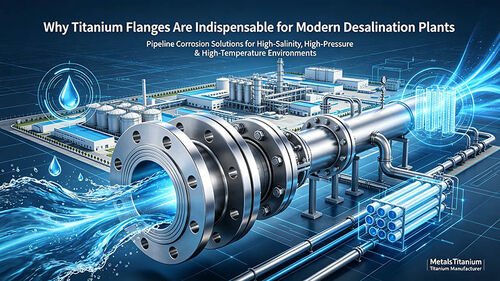 সর্বশেষ কোম্পানি ব্লগ সম্পর্কে Why Titanium Flanges Are Indispensable in Modern Seawater Desalination Plants